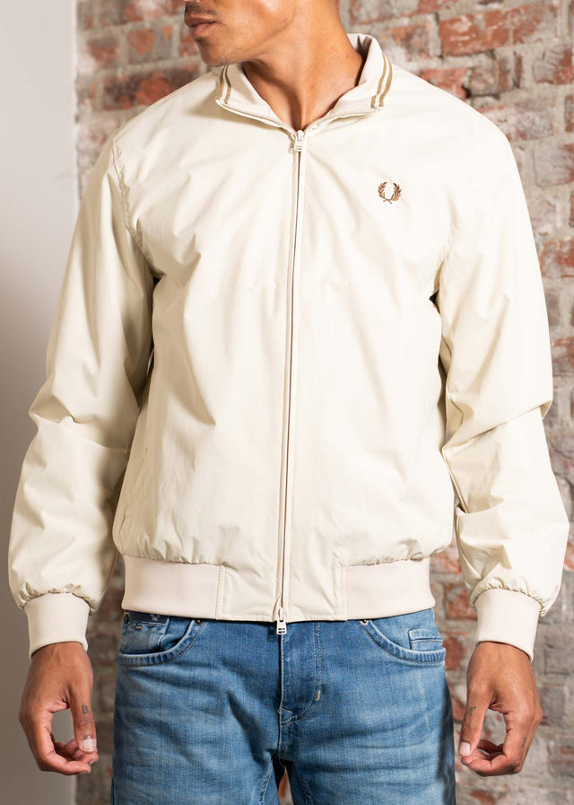 Fred Perry Jacken The brentham jacket - oatmeal shaded stone