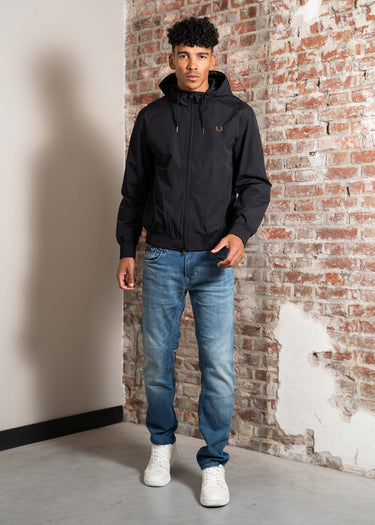 Fred Perry Jassen The hooded brentham jacket - black