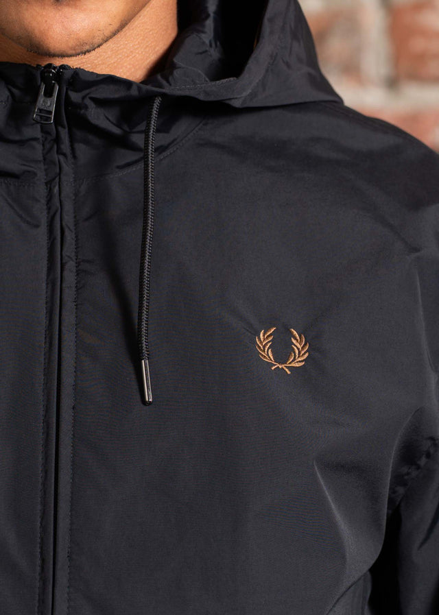 Fred Perry Jacken The hooded brentham jacket - black