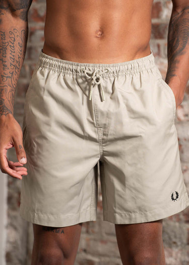 Fred Perry Zwembroeken Classic swimshort - warm grey black