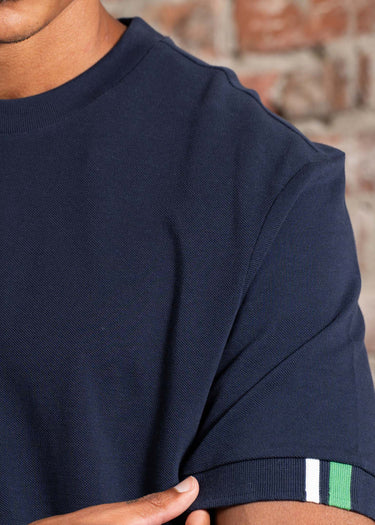Ben Sherman T-shirts Tipped pique tee - dark navy