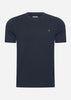 Farah T-shirts  Danny reg tee - true navy 