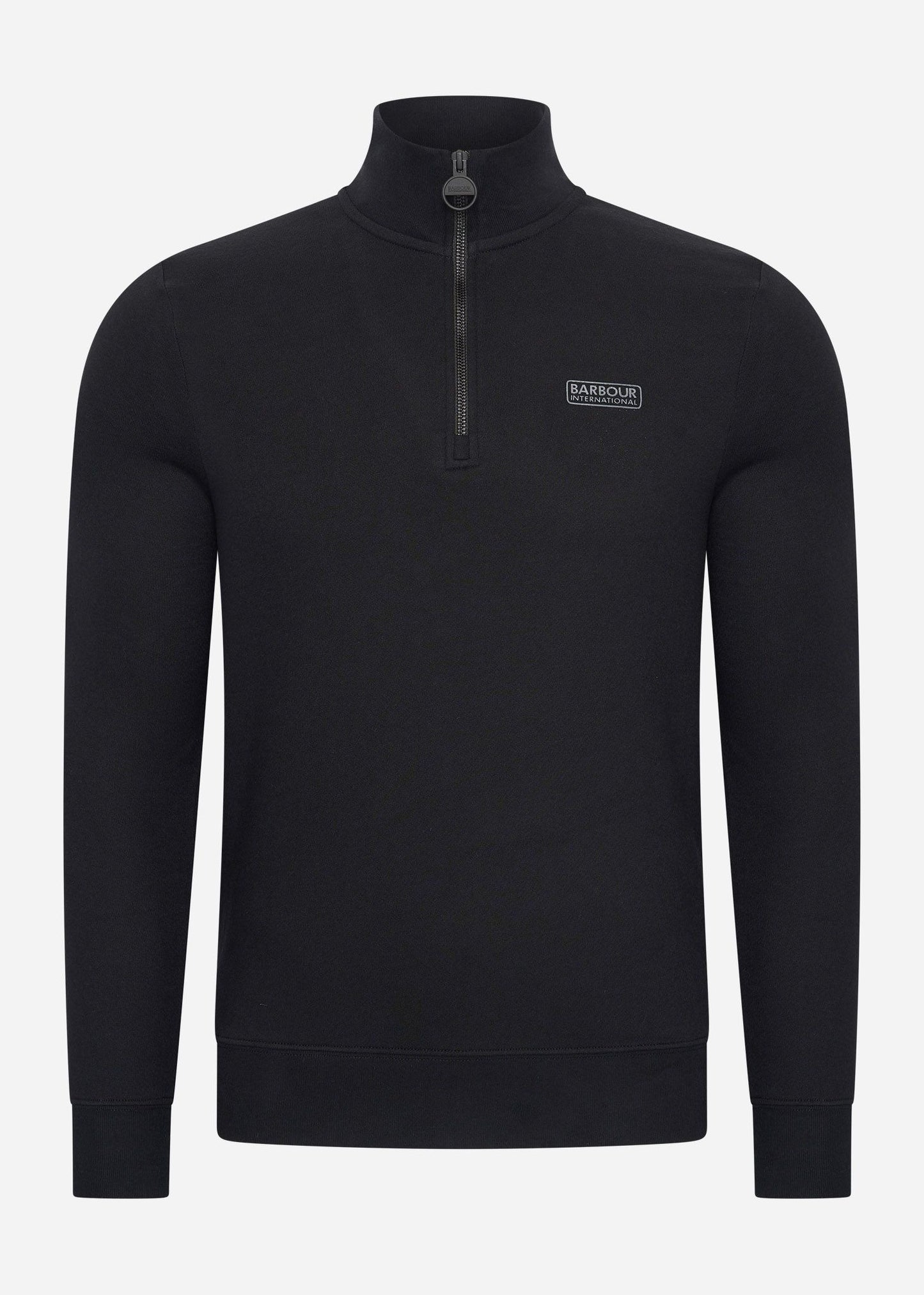 Barbour International Truien  Essential half zip sweat - black pewter 