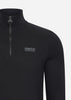 Barbour International Truien  Essential half zip sweat - black pewter 