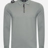 MA.Strum Polo's  Ls jersey zip polo - sedona grey 