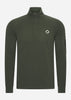 MA.Strum Truien  Ls funnel neck polo - oil slick 