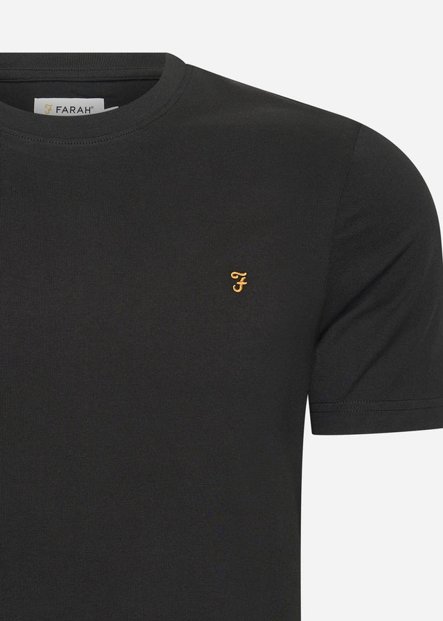Farah T-Shirts  Danny reg tee - black 
