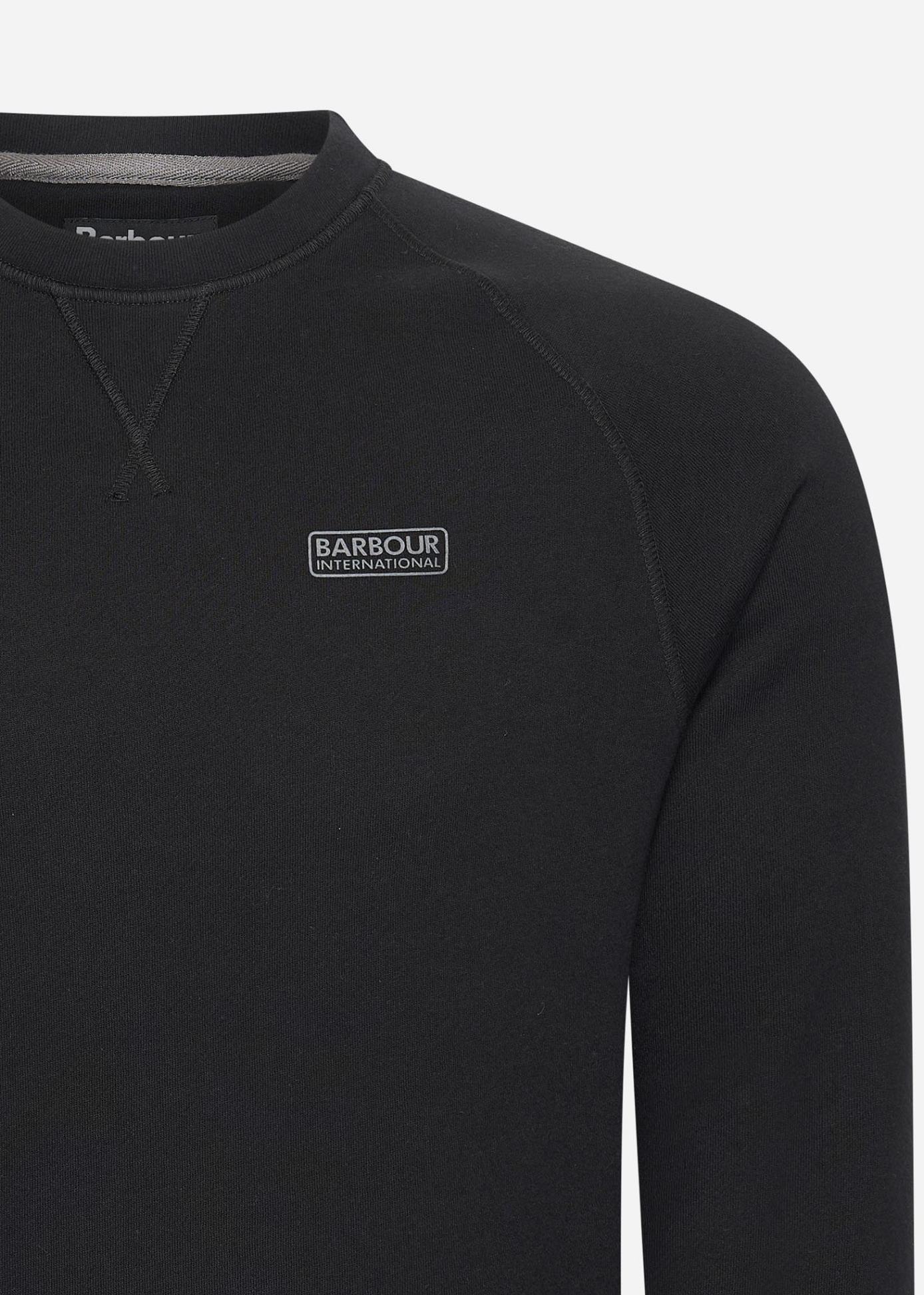 Barbour International Truien  Essential crew neck sweat - black pewter 