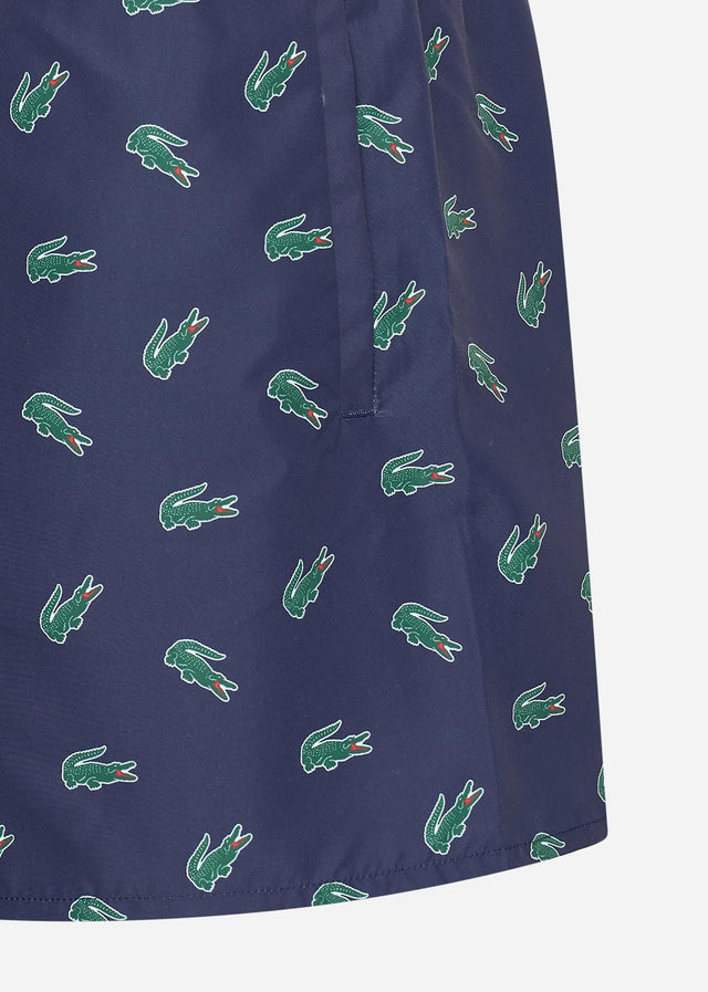 Lacoste Badeshorts  Swimming trunks all over print - navy blue multico 