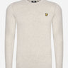 Lyle & Scott Truien Cotton merino crew neck jumper - light grey marl