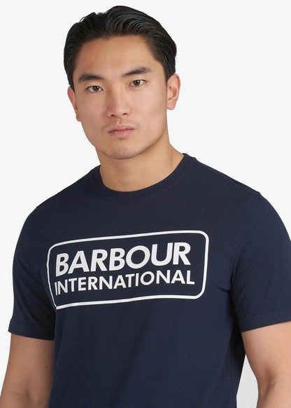 Barbour International T-shirts  Essential large logo tee - international navy 