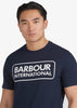 Barbour International T-shirts  Essential large logo tee - international navy 