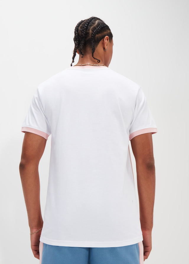Ellesse T-Shirts  Blockadi tee - white light pink light blue 