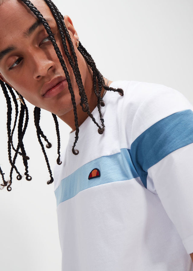 Ellesse T-Shirts  Caserio t-shirt - white light blue 
