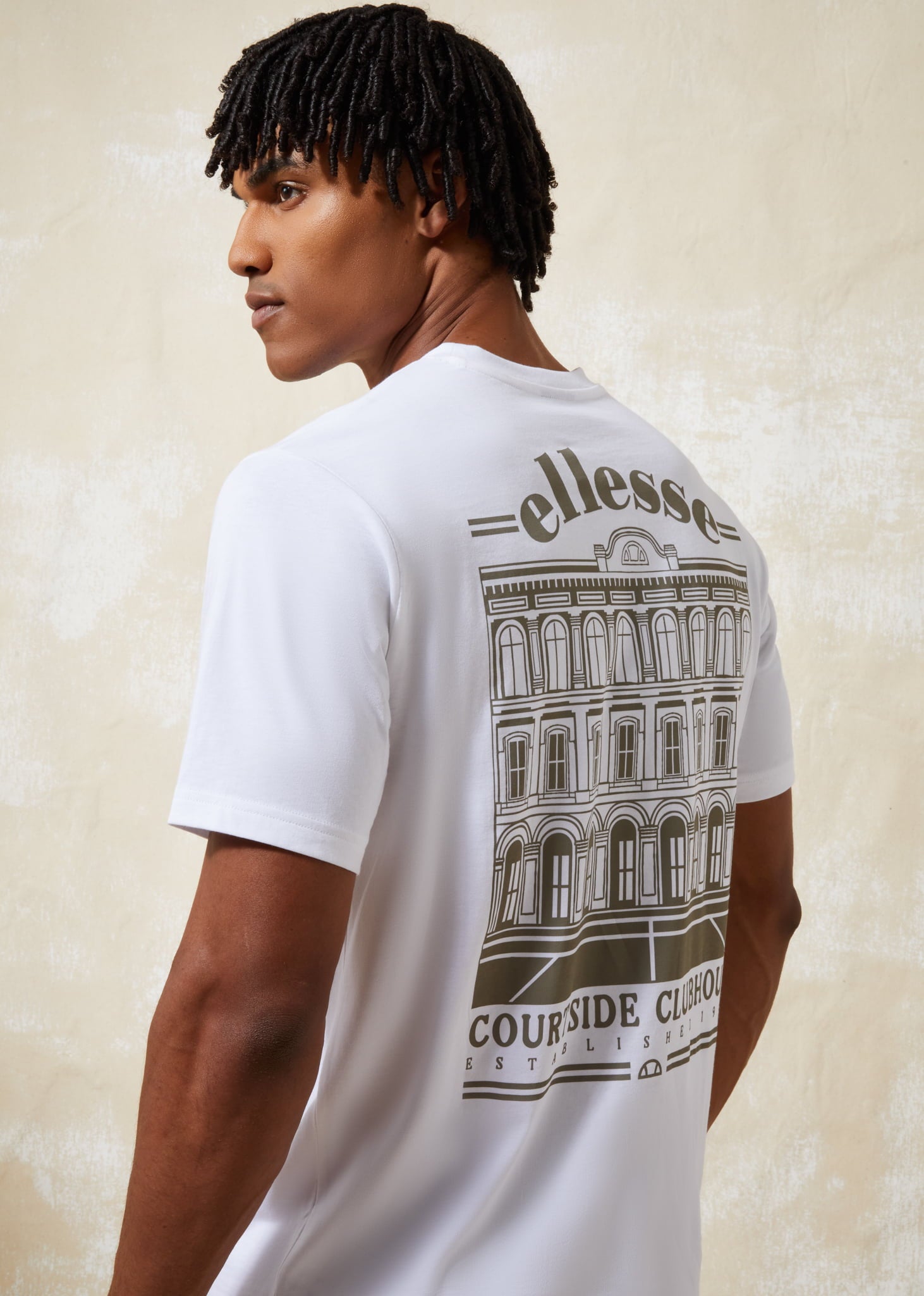 Ellesse T-shirts Courtside club tee - white