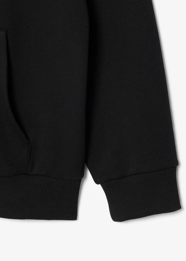 Lacoste Hoodies Fleece zipped front hoodie - black