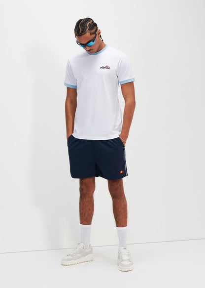 Ellesse T-shirts  Meduno tee - white light blue 