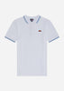 Ellesse Polo's  Rooks polo - white light blue dark blue 