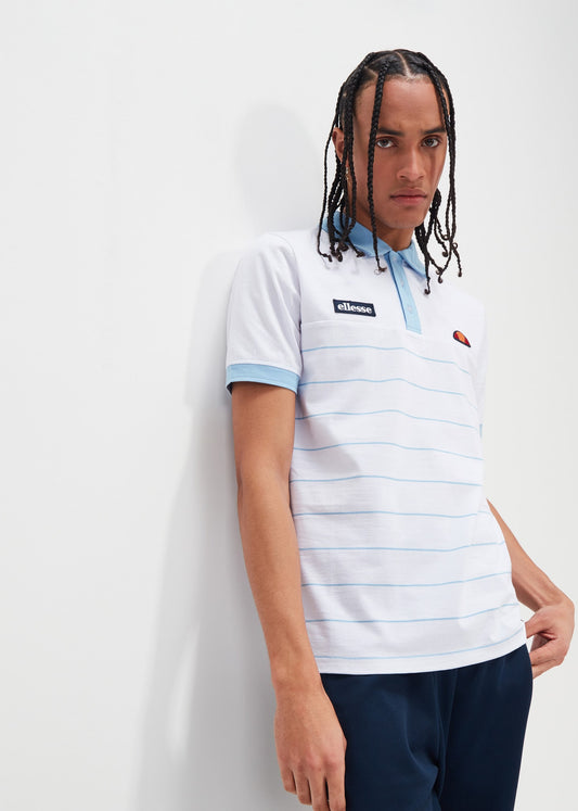 Tor polo - white light blue