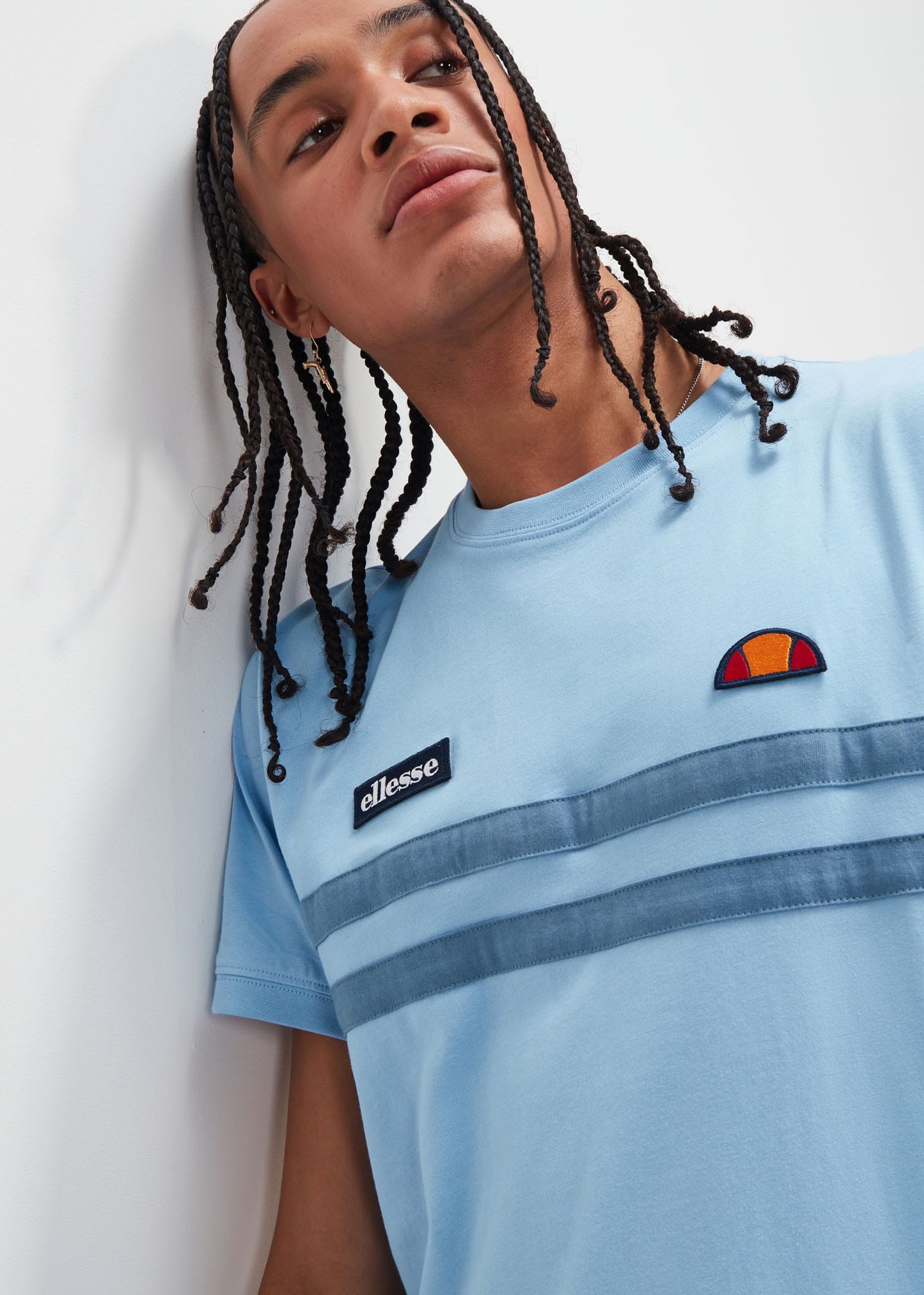 Ellesse T-shirts  Venire tee - light blue dark blue 