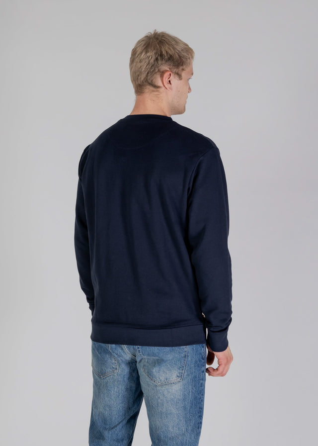 Aquascutum Pullover Active big logo sweatshirt - navy