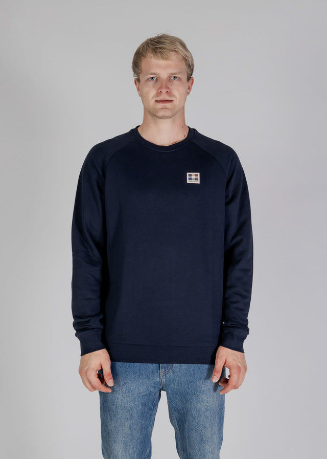 Aquascutum Pullover Active patch crewneck - navy