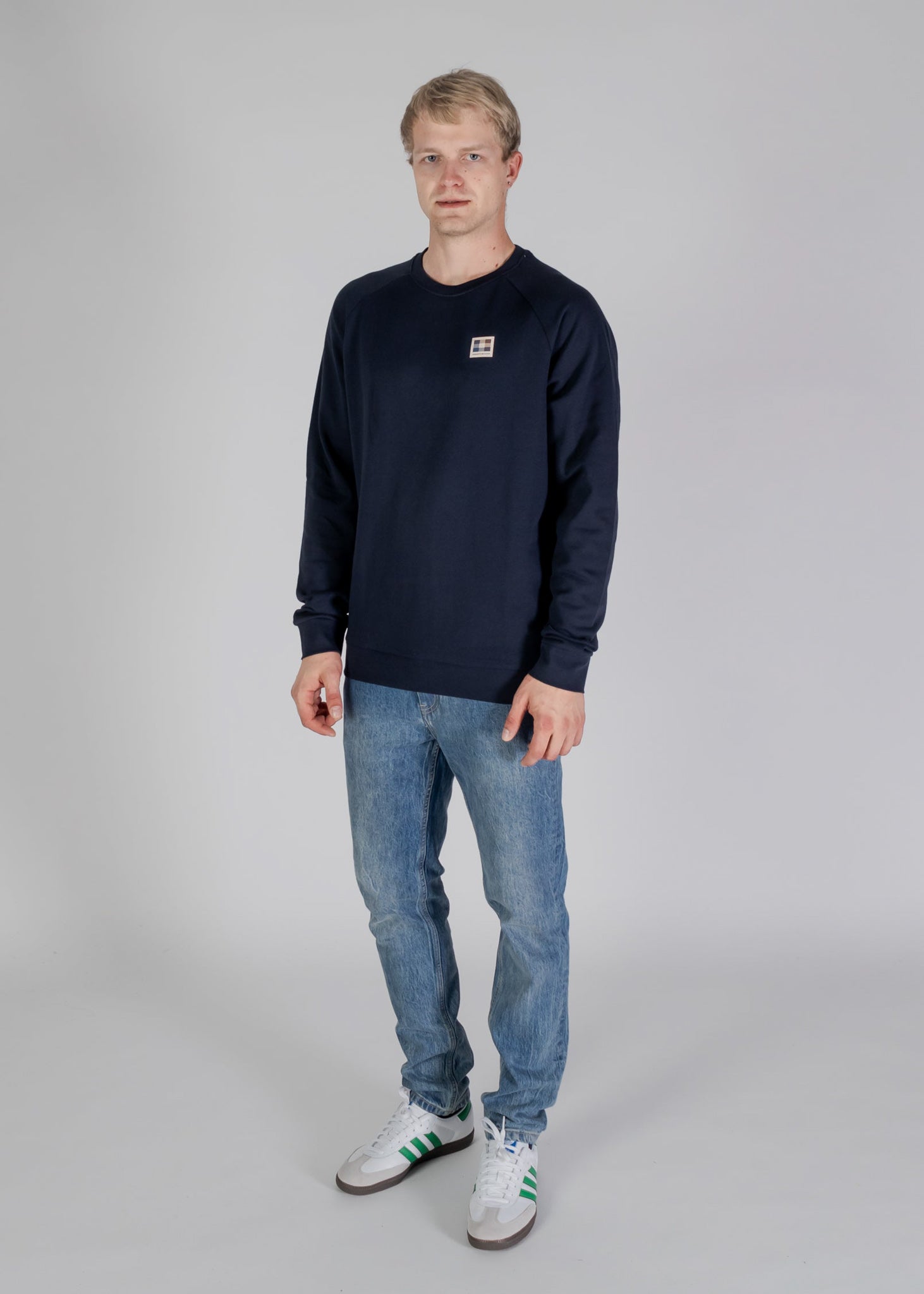 Aquascutum Truien Active patch crewneck - navy