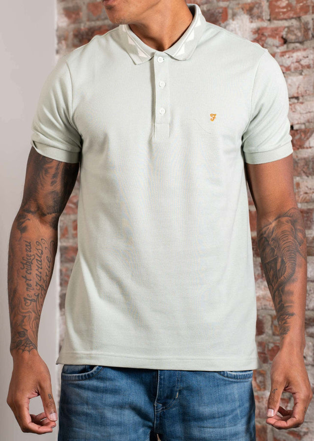 Farah Poloshirts Reeves tipping polo - grove green