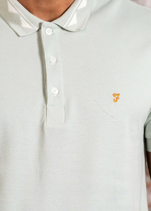 Farah Poloshirts Reeves tipping polo - grove green