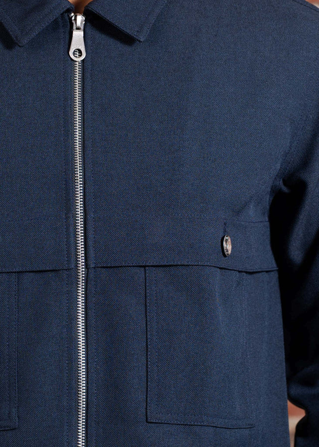 Farah Jacken Sonny overshirts - ink navy