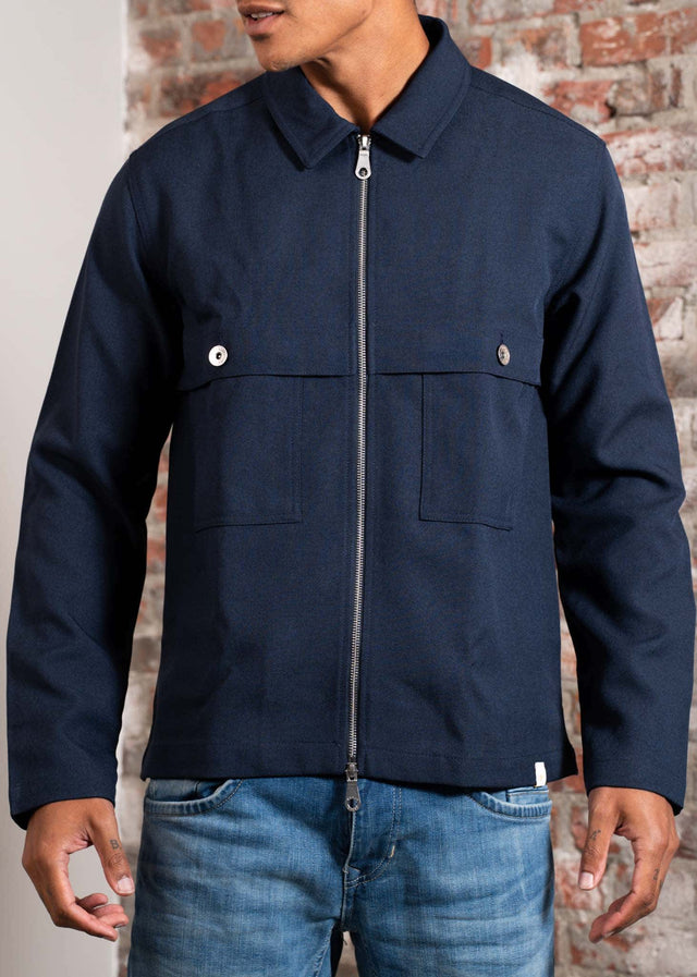 Farah Jacken Sonny overshirts - ink navy