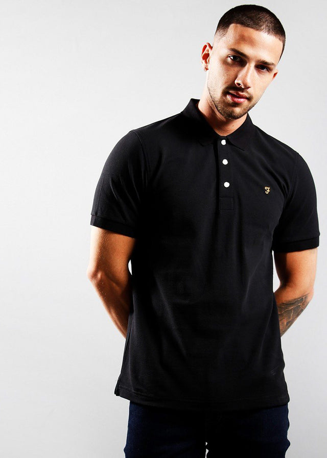 Farah Poloshirts Blanes polo - black
