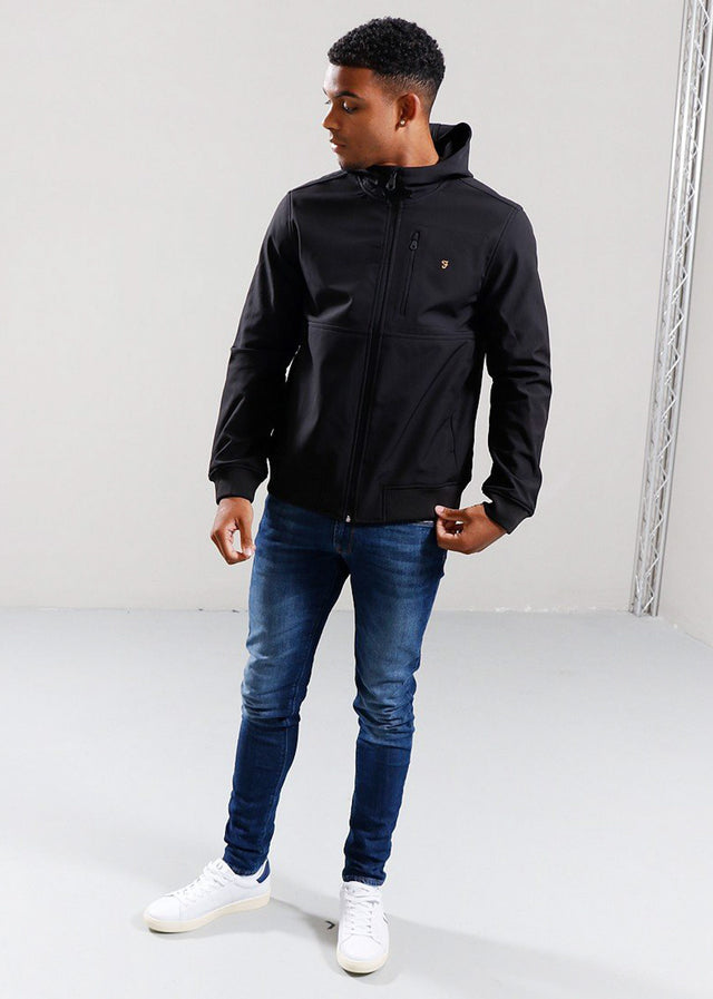 Farah Jacken Rudd softshell jacket - black