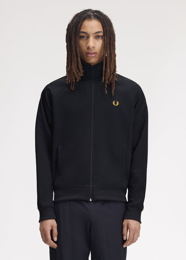 Fred Perry Sweatjacken Contrast tape track jacket - navy