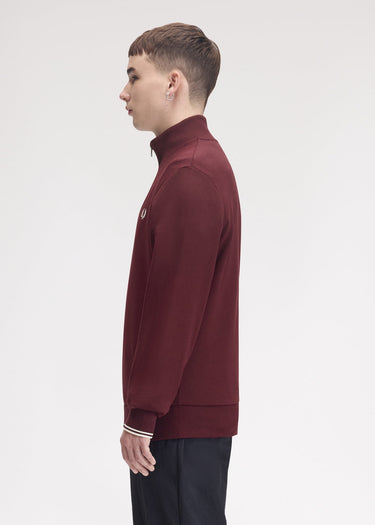 Fred Perry Truien Half zip sweatshirt - oxblood ecru