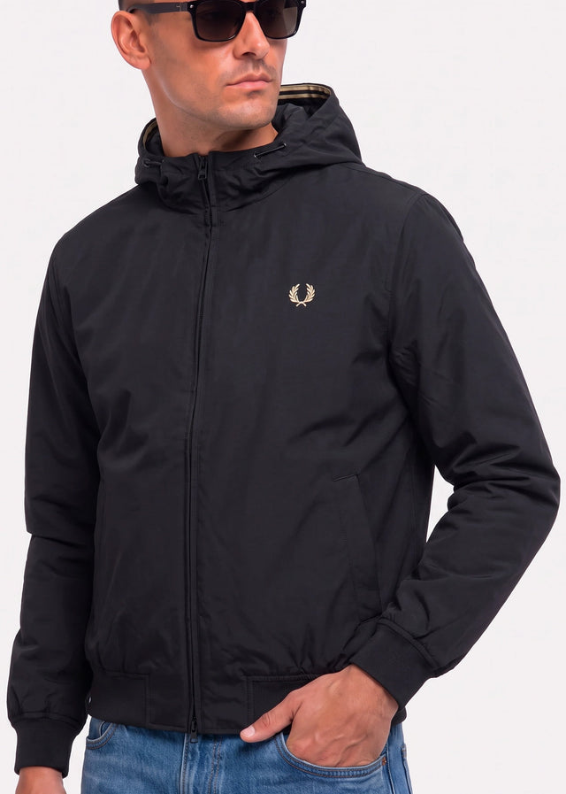 Fred Perry Jacken Hooded brentham jacket - black