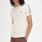 Fred Perry T-shirts  Contrast tape ringer t-shirt - ecru black 