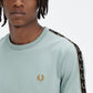 Fred Perry T-shirts  Contrast tape ringer t-shirt - slvblu warmgrey 