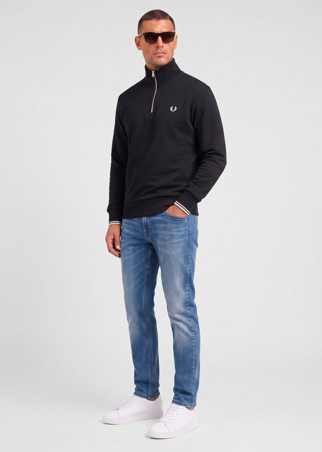 Fred Perry Pullover Half zip sweat-shirt - black
