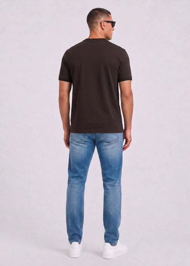 Fred Perry T-Shirts Twin tipped t-shirt - rich brown black