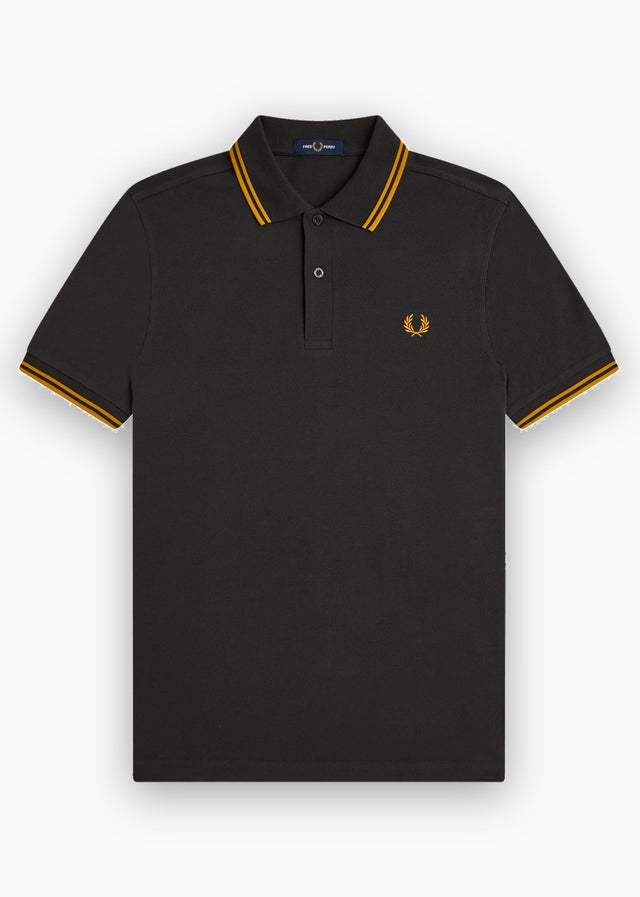 Fred Perry Poloshirts Twin tipped polo - anchor grey golden