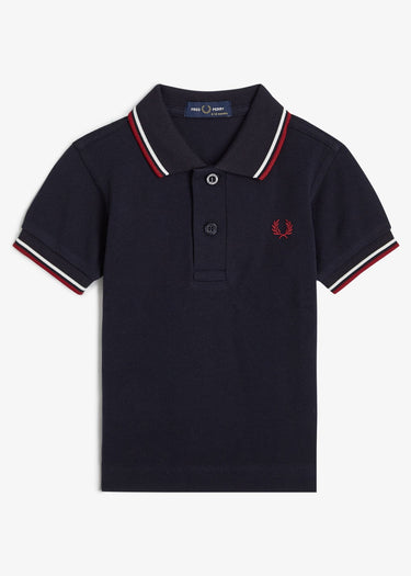 Fred Perry Polo's My first twin tipped fred perry shirt - navy snow white burnt red