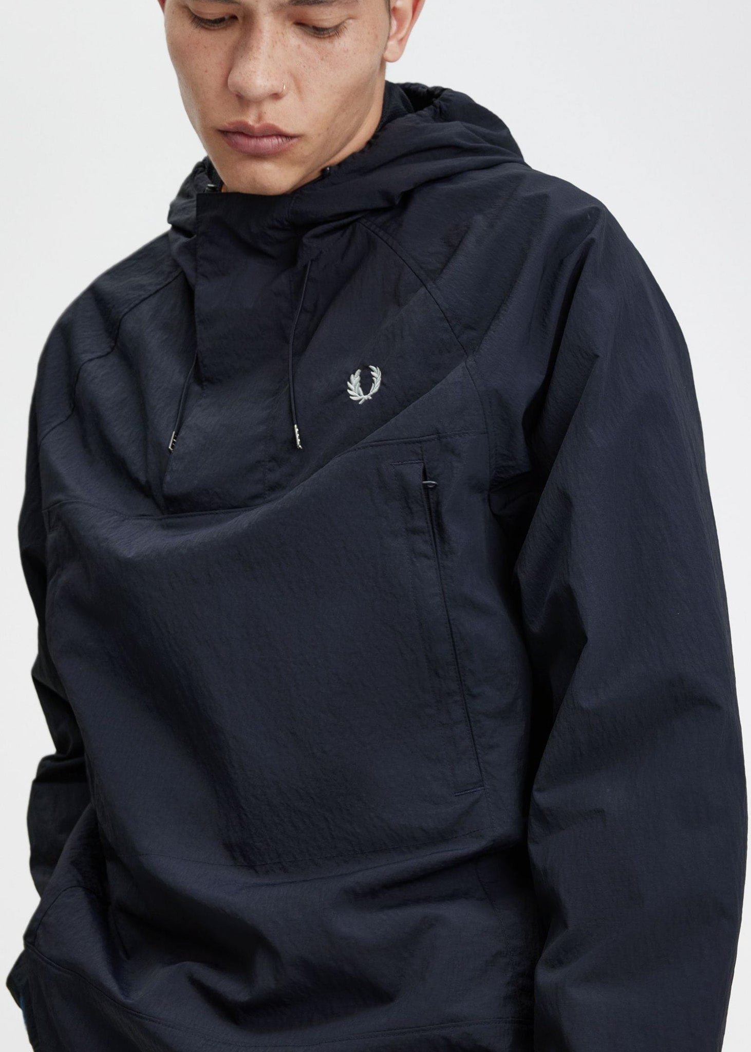 Fred perry half zip panelled jacket best sale