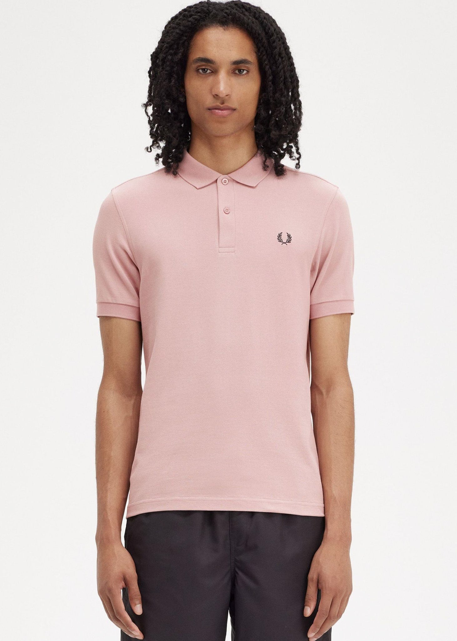 Fred Perry Polo's  Plain fred perry shirt - dusty rs pink black 