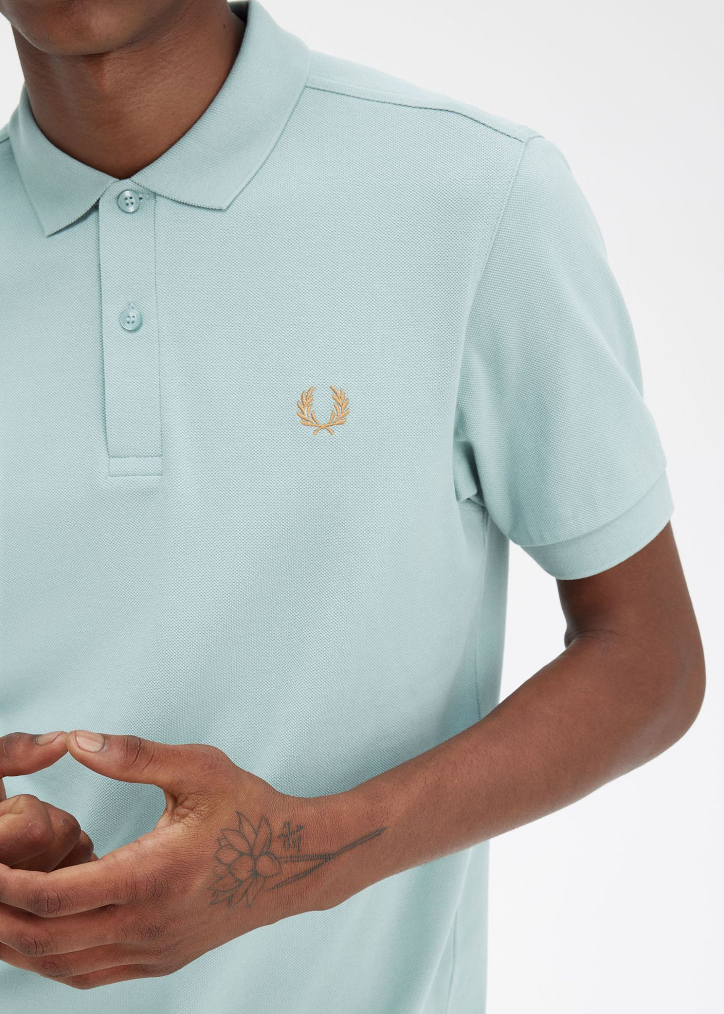 Fred Perry Polo's  Plain fred perry shirt - slvrblue dkcaram 