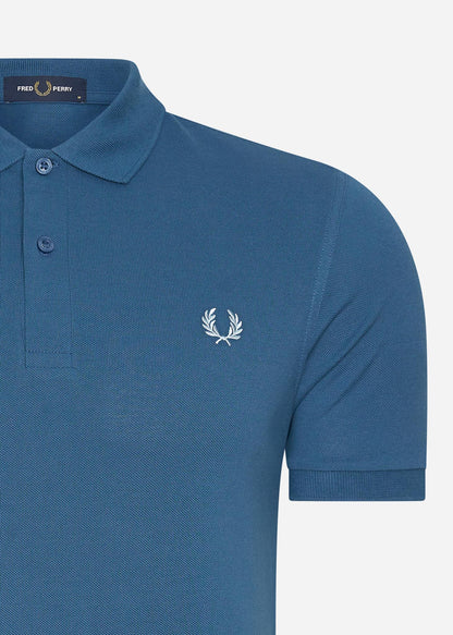 Fred Perry Polo's  Plain fred perry shirt - mdnghtbl lghice 