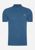 Fred Perry Polo's  Plain fred perry shirt - mdnghtbl lghice 