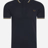 Fred Perry Polo's  Twin tipped Fred Perry shirt - navy snow white shsto 