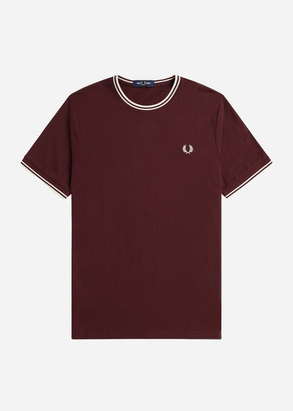 Fred Perry T-shirts  Twin tipped t-shirt - oxblood 