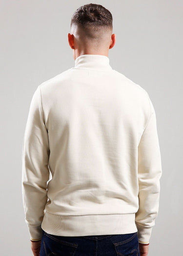 Fred Perry Truien Half zip sweatshirt - oatmeal whisky brown